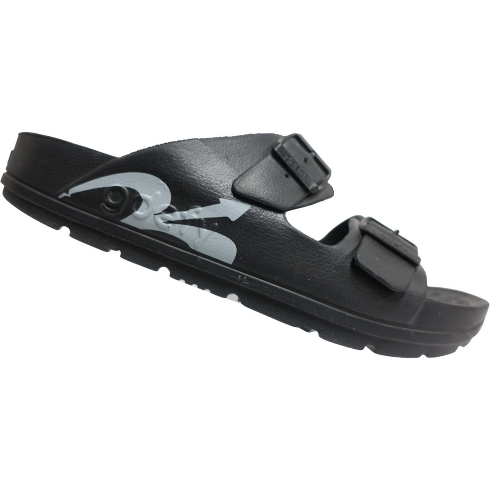 GRAVITY DEFYER G-DEFY UpBov 2.1 Slide Black 13 Double Buckle Rubber EVA Sandals